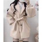 コート チェスターコート Nia(ニア)/ウエストリボン チェスターコート レディース