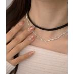  короткое колье [float] черный × стразы короткое колье женский 