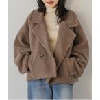 コート アウター テディボアショートコート レディース