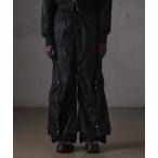パンツ 「GRANCY」Button Layered Design Nylon Pants / ボタンレイヤードデザインナイロンパンツ メンズ レディ