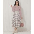 スカート 「着丈が2サイズから選べる」ハイウエストオリジナルチェックフレアスカート 「WILLSELECTION ウィルセレクション」