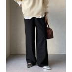 パンツ フロッキードットパンツ レディース