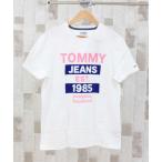 「TOMMY JEANS」 半袖Tシャツ L ホワイト メンズ