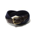 ベルト レザータブ コットンベルト メンズ