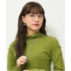 伊達メガネ メガネ 眼鏡 「LOVE BY e.m.コラボ」“staccato”｜オーバル型メタルフレーム｜Zoff｜LOVE BY e.m. レディ