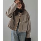 ダウンコート ダウンジャケット 日本製ノーカラージャケット レディース