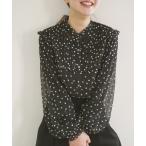 ブラウス シャツ 楊柳フリルピンタックブラウス レディース