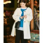 ジャケット ノーカラージャケット 軽量ボアノーカラージャケットコート レディース