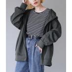 パーカー コクーンボリュームフード ロングパーカー レディース