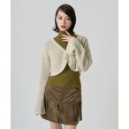 ショッピングスパンコール カーディガン スパンコール ウールミックスカーディガン TINA：JOJUN レディース