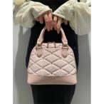 ハンドバッグ ベロアキルティングスタッズハンドバッグ（小）