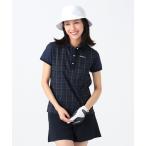 ポロシャツ ポロ 「WOMEN」PURPLE LABEL / チェック 切り替え ポロシャツ レディース