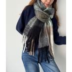 ショッピングチェック マフラー ストール El mar　ボリュームチェックマフラー レディース メンズ