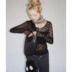 tシャツ 2way half lace 