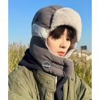 ショッピング韓国 マスク キャップ 帽子 「NOWLE」取り外し可能マスク付き フライトキャップ メンズ