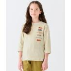 tシャツ カラッと七分袖T(縦ロゴ) キッズ 子供服 男の子 女の子