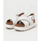 「Minnetonka」 フラットサンダル 8 ホワイト レディース