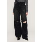 ワイドパンツ ジーンズ デニム デニムパンツ J/W KNEE DENIM PT-E ジャストウエスト デニム パンツ イー レディース