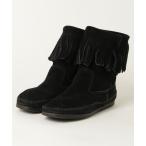 「Minnetonka」 フリンジブーツ US7 ブラック レディース
