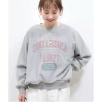 トレーナー スウェット チュールレイヤードロゴスウェット レディース