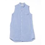 「iliann loeb」 ノースリーブワンピース「INDIVIDUALIZED SHIRTSコラボ」 - ブルー レディース