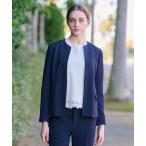 ショッピングセレモニー ジャケット ノーカラージャケット 「セットアップ可/セレモニー」オケージョンSETUPジャケット レディース
