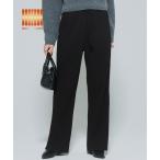 パンツ 裏起毛ジョーゼットリブパンツ レディース