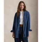 ブラウス シャツ オーバーサイズ フィット デニム シャツ レディース