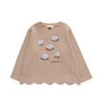 tシャツ 「ジュニア対応」フラワー・チェリーモチーフスカラップTシャツ キッズ 子供服 女の子