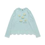 tシャツ フラワー・チェリーモチーフスカラップTシャツ(ジュニア) キッズ 子供服 女の子