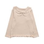 tシャツ 「ジュニア対応」セーラーカラーリブトップス キッズ 子供服 女の子