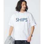 tシャツ 「SHIPS別注」Champion_ SHIPS ロゴ プリント Tシャツ メンズ