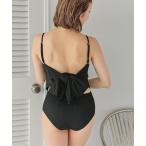 水着 バックリボンデザインワンピース/水着 レディース