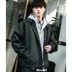 ブルゾン アウター ポリDEWSPO オーバーサイズコーチジャケット メンズ レディース