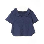 [WILLSELECTION] короткий рукав блуза M темно-синий женский 