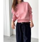 ショッピングセーター ニット セーター El mar　切り替えコンパクトクルーニット レディース