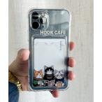  смартфон кейс HOOK -original- кошка Cafe футляр для карточек имеется смартфон кейс 