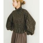 ニット セーター ネップハイネックニットプルオーバー レディース