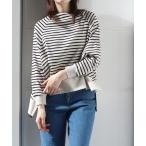 tシャツ ボーダーフレアトップス レディース