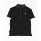 ショッピングBURBERRY 「BURBERRY BLACK LABEL」 刺繍半袖ポロシャツ 2 ブラック メンズ