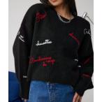 ニット セーター アソート刺繍ニット レディース