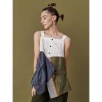 ブラウス シャツ W WRAP SHIRT CAMISOLE / ダブルラップシャツキャミソール レディース