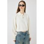 ショッピングIS ニット セーター BOXY ニットポロ レディース