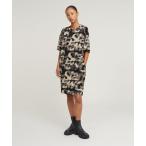 ワンピース Sprayed Letters Loose Dress/グラフィックブランドロゴTシャツワンピース