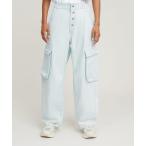ジーンズ デニム デニムパンツ Balloon Cargo Jeans/バルーンシルエットルーズカーブカーゴジーンズ レディース