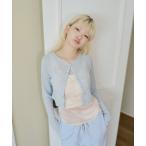 カーディガン Long sleeve sheer cardigan/ロングスリーブカットカーディガン レディース