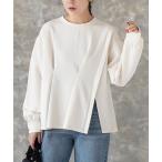tシャツ ダンボールカットソー スリットプルオーバー レディース