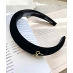 カチューシャ pur chouchou/ベロア リボン カチューシャ P4411