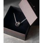 ショッピングLION ネックレス 「限定展開」“THE EDGE”シグネチャーカッティングダブルリングネックレス/スペシャルパッケージ/サージカルステンレス（金属アレルギー