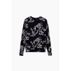 ショッピングプリント ニット セーター アーティレタリングプリント長袖クルーネックセーター レディース